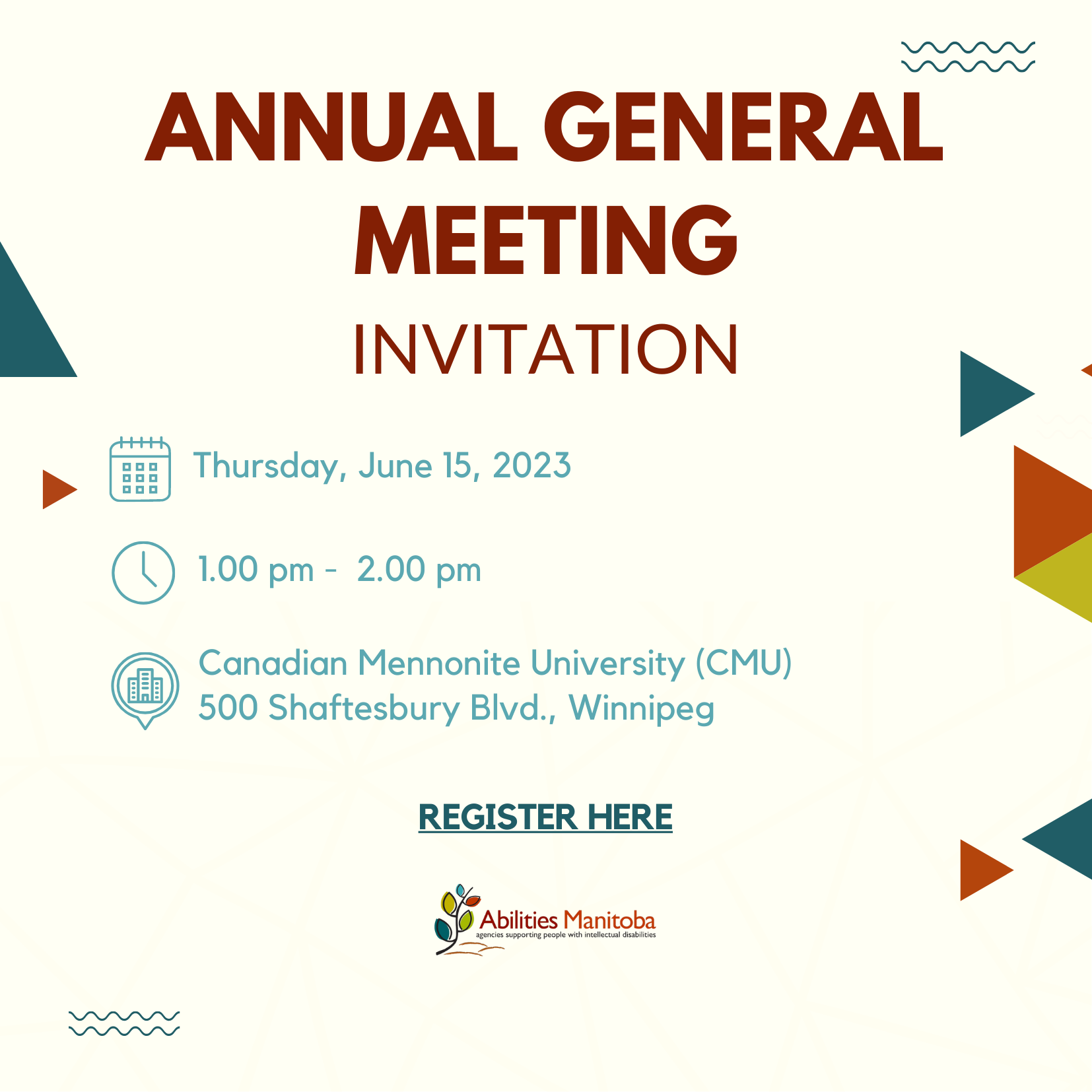 You're invited to our Annual General Meeting.